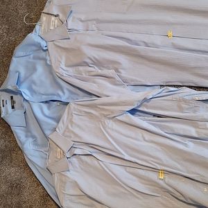 3 blue dress shirt bundle